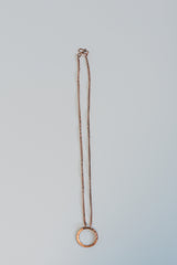 Boho Hammered Copper Necklace